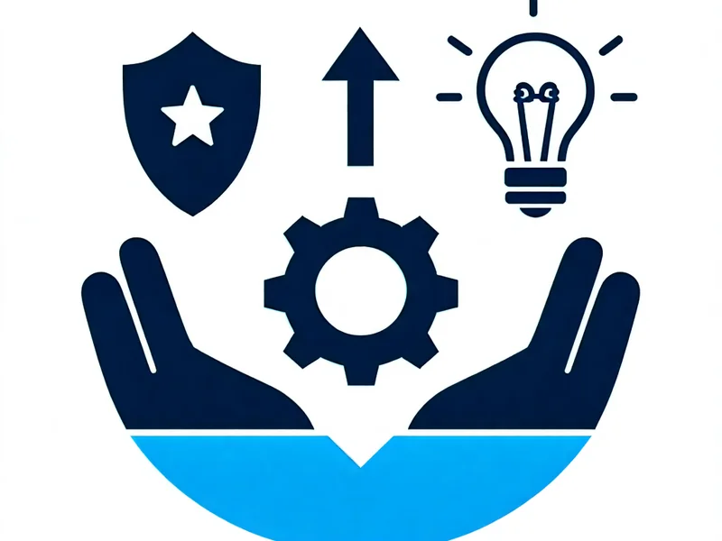 Hình ảnh biểu tượng cho các giá trị cốt lõi: chất lượng, dịch vụ, đổi mới của ae888