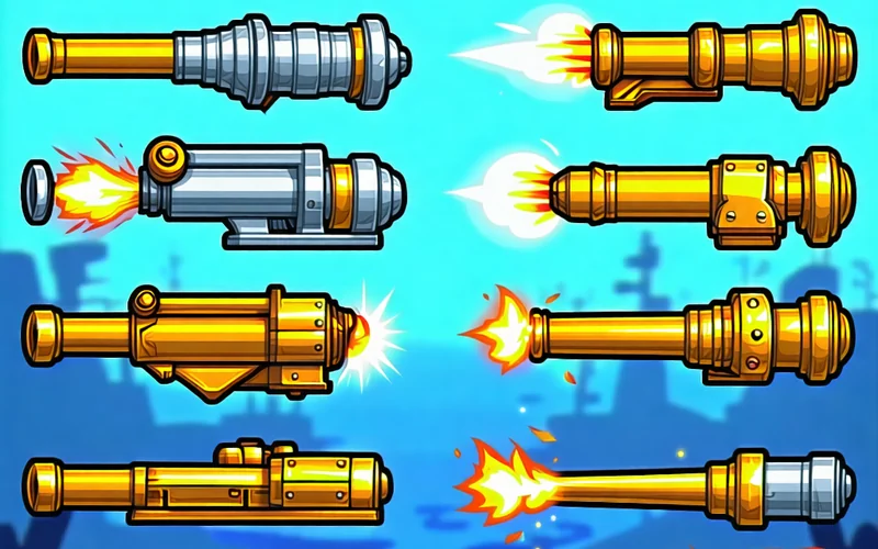 Hình ảnh các loại pháo và đạn trong game bắn cá ae888