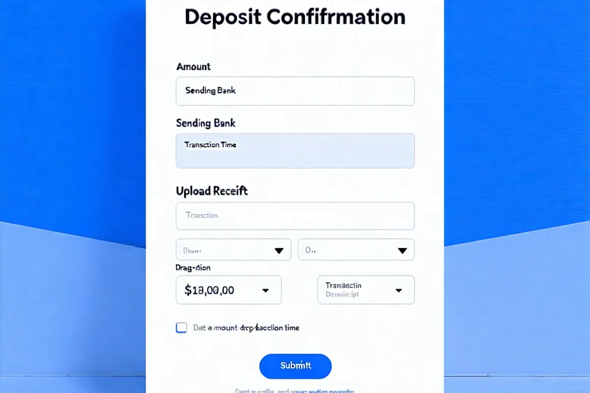 Điền thông tin xác nhận nạp tiền trên AE888