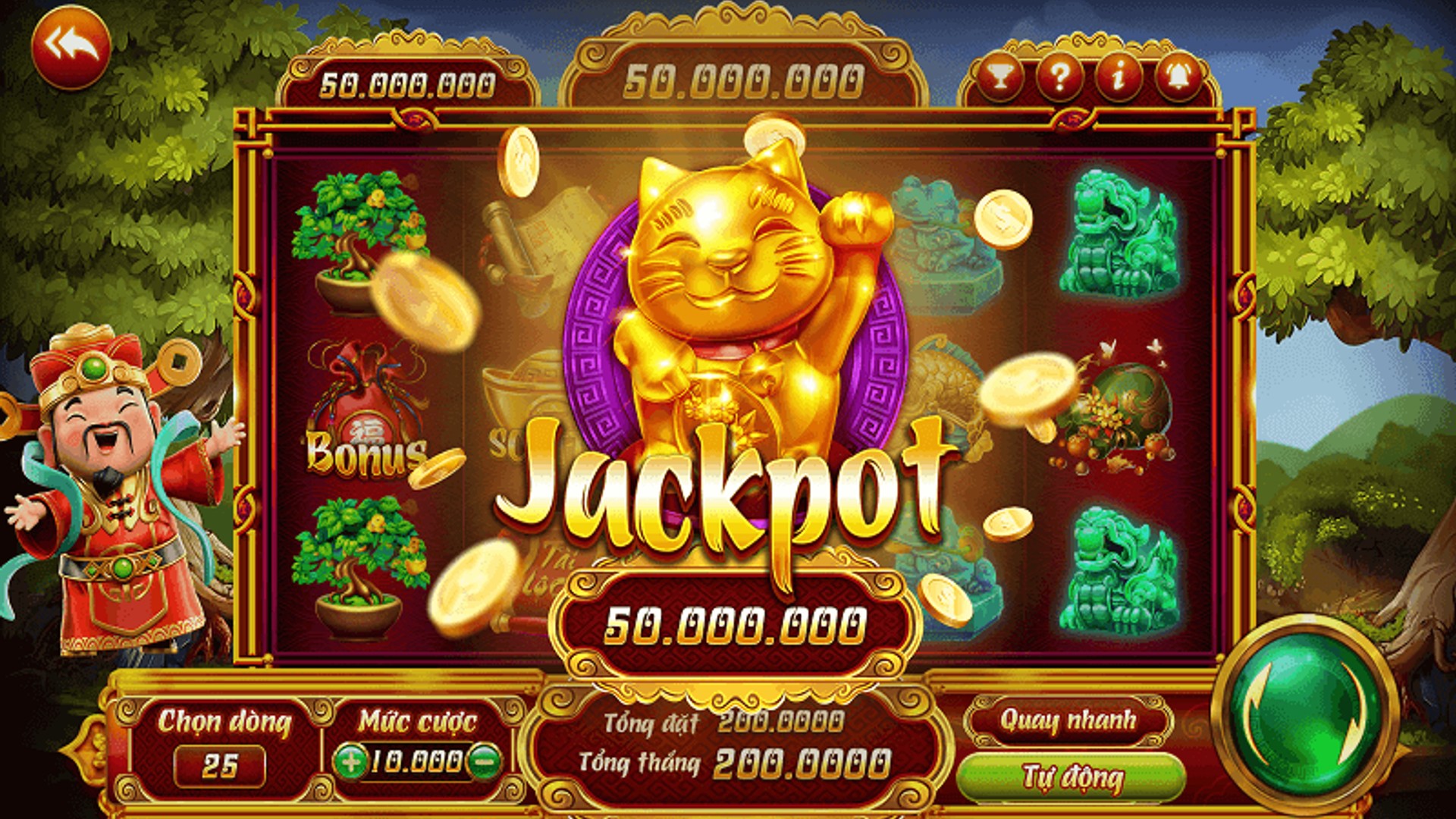 Máy Xèng AE888 với đồ họa sống động và jackpot lớn