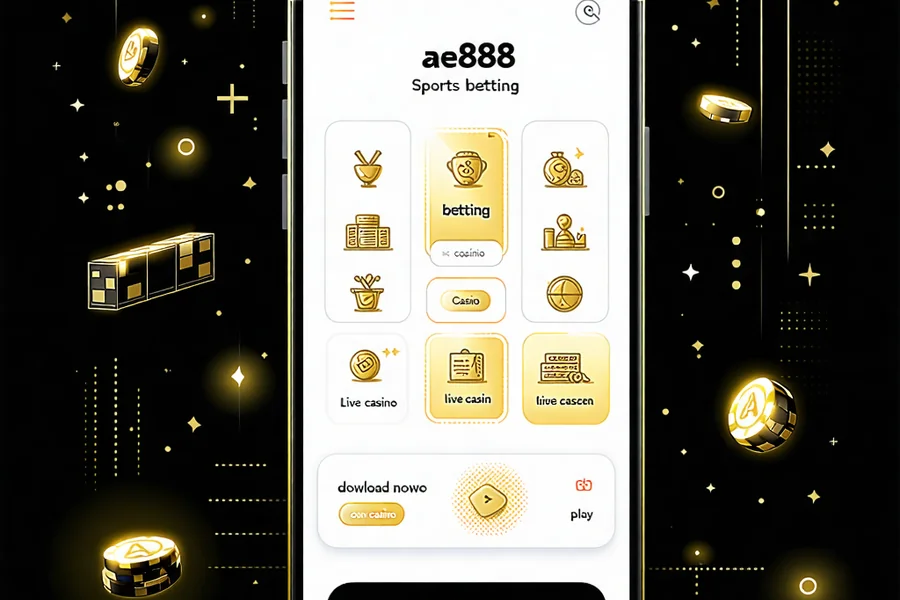 Giao diện ứng dụng AE888 trên điện thoại Android