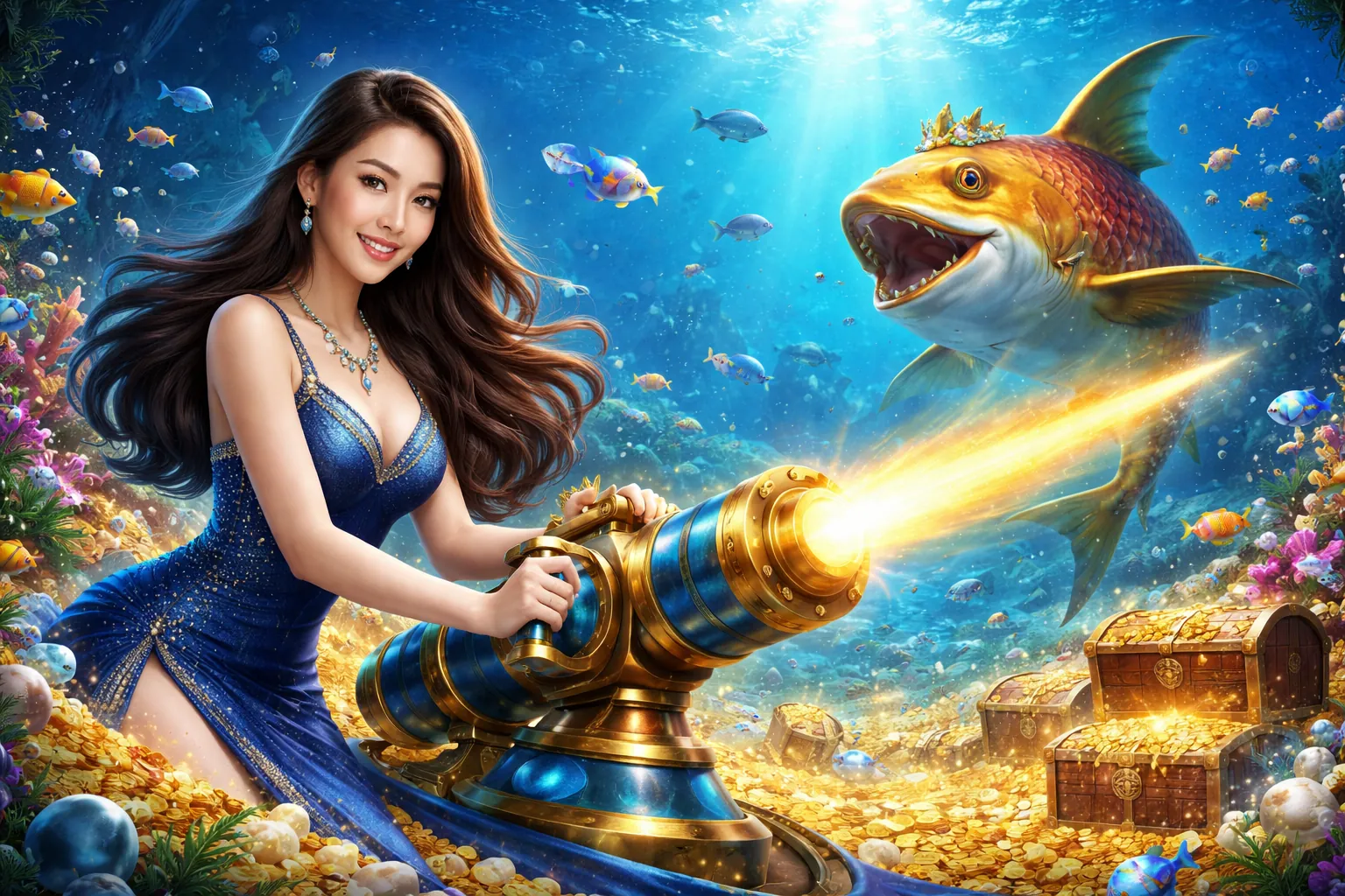 Trò chơi Bắn cá AE888 với kho báu dưới đại dương