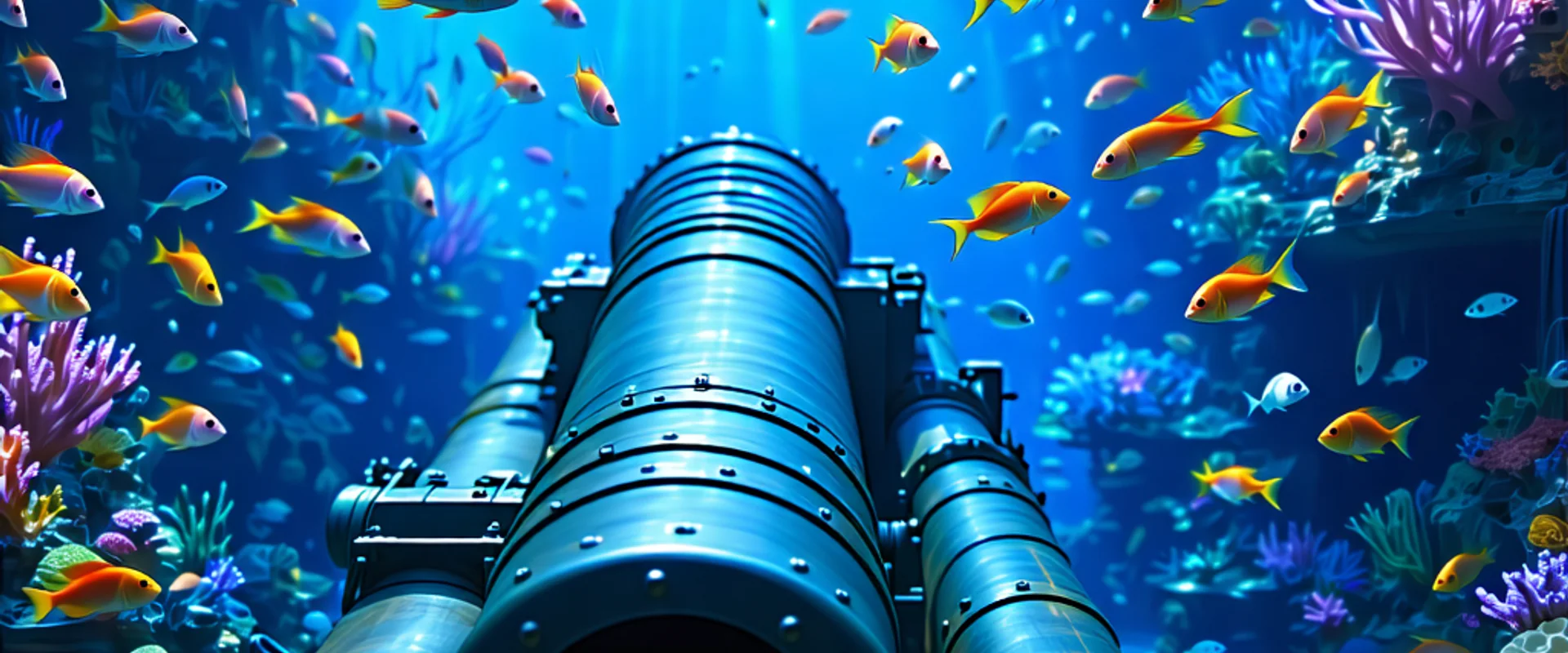 Hình ảnh đại dương rực rỡ với các loài cá và khẩu pháo mạnh mẽ tại AE888