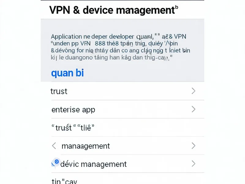 Xác thực ứng dụng AE888 trên thiết bị iOS