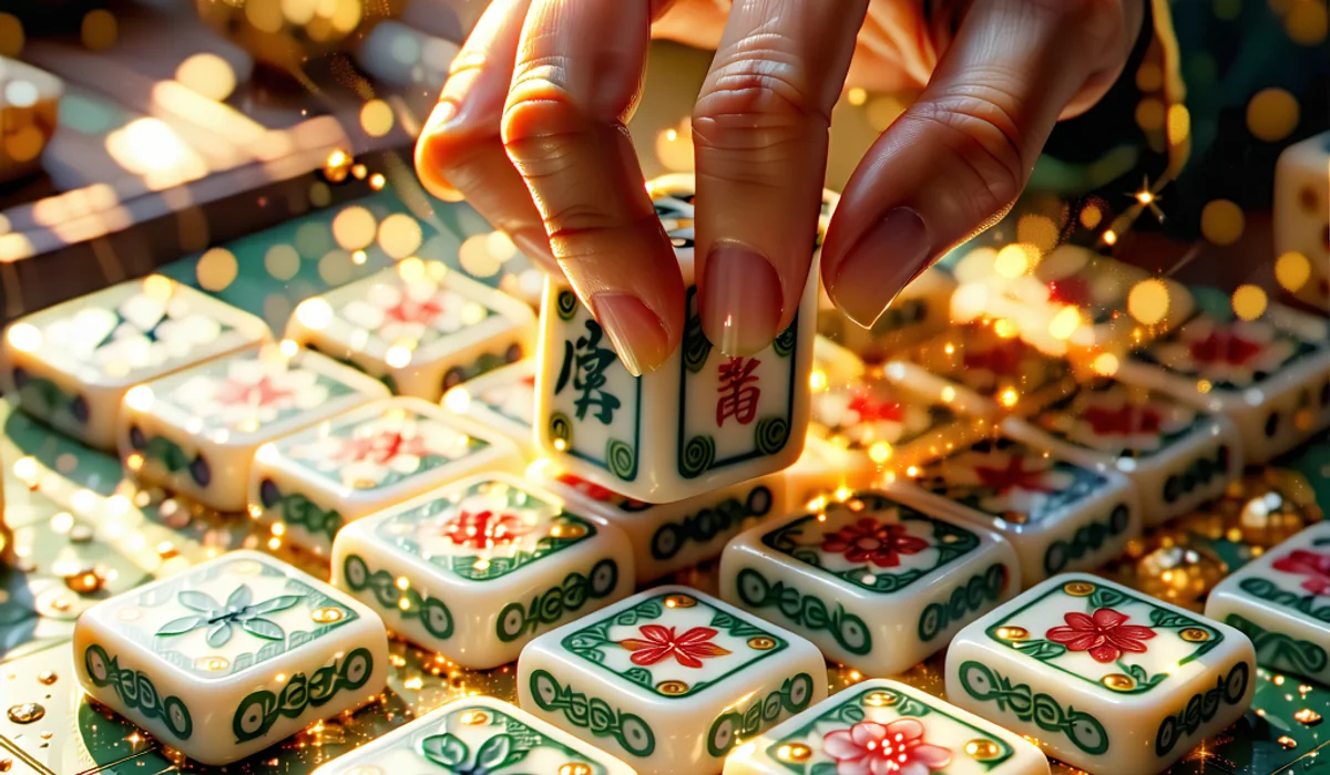 Người chơi mạt chược ăn mừng chiến thắng trên AE888