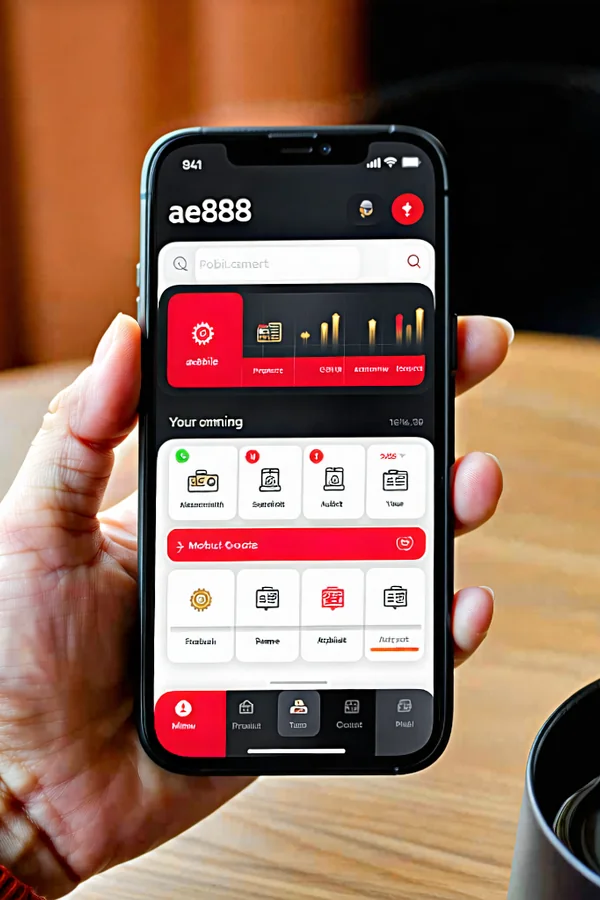 Ảnh chụp màn hình ứng dụng di động AE888 trên điện thoại