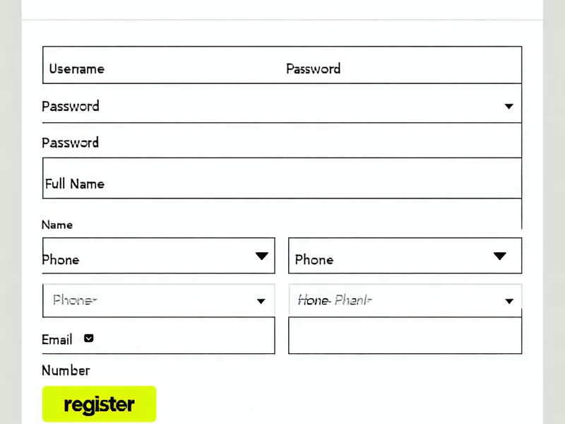 Biểu mẫu đăng ký tài khoản AE888 với các trường thông tin cần điền