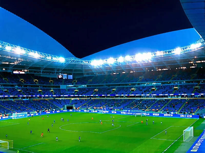 Hình ảnh sân bóng đá và cầu thủ, biểu tượng cho cá cược bóng đá tại ae888